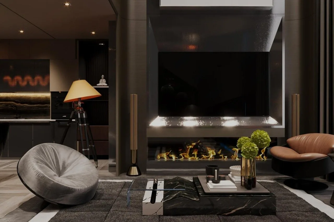 Savant-powered luxury living space